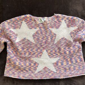 Multicolor Star Pattern Sweater